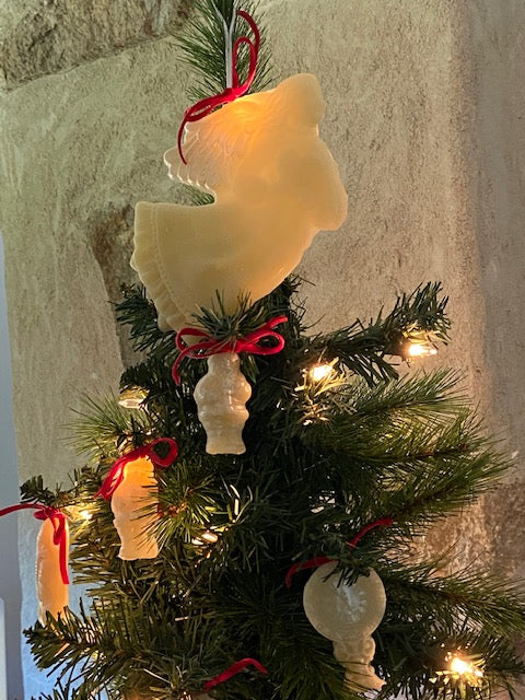 Angel and Santa Ornaments